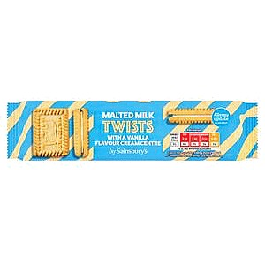 Sainsbury's Malted Milk Twists (150g)