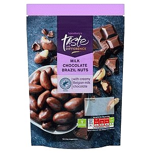 Sainsbury's Milk Chocolate Brazil Nuts Taste the Difference (150g)