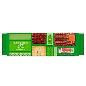 Sainsbury's Milk Chocolate Nice Biscuits (250g)