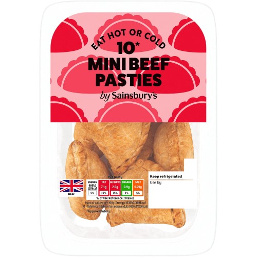 Sainsbury's Mini Beef Pasties (10 x 300g)