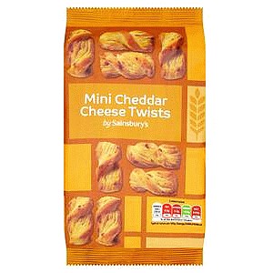 Sainsbury's Mini Cheddar Cheese Twists (125g)