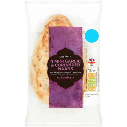 Sainsbury's Mini G&C Naan (4 x 50g)