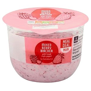 Sainsbury's Mixed Berry Bircher with Greek Style Yogurt (190g)