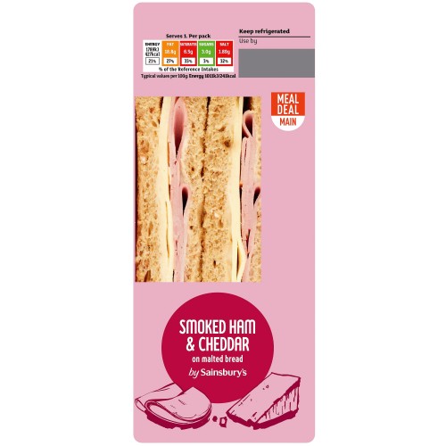 Sainsbury's Oakwood Smoked Ham & Cheddar Sandwich
