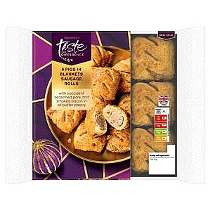 Sainsbury's Pigs in Blankets Sausage Rolls Taste the Difference (9 x 315g)