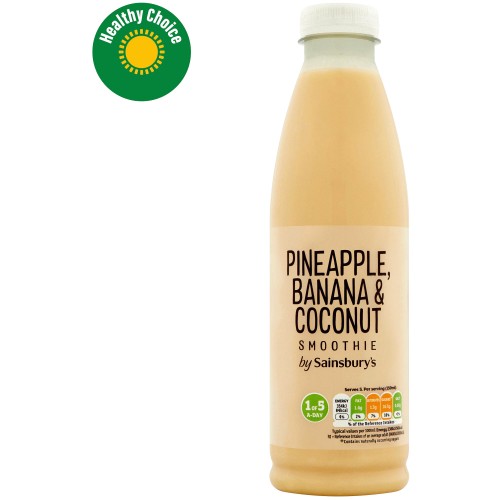 Sainsbury's Pineapple Banana & Coconut Smoothie (750ml)