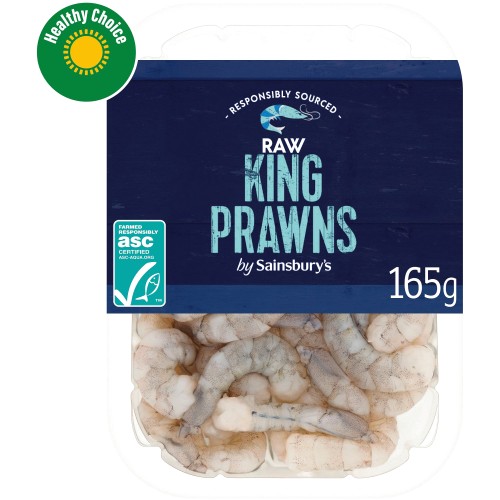 Sainsbury's Raw King Prawns ASC (165g)