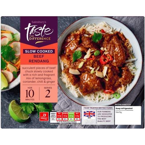 Sainsbury's Slow Cooked British Beef Rendang Taste the Difference (serves 2) (555g)