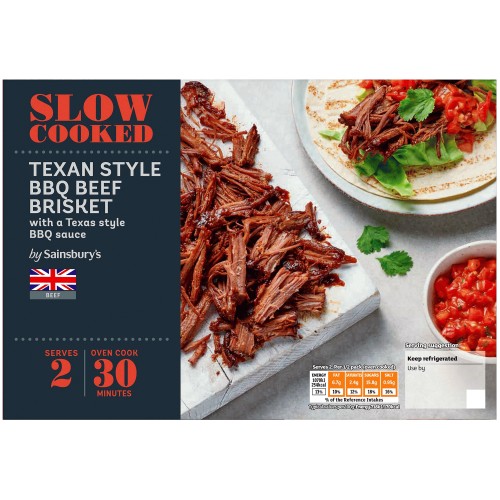 Sainsbury's Slow Cooked Texan Style BBQ British Beef Brisket (400g)