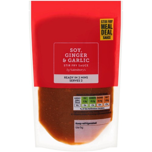 Sainsbury's Soy Ginger & Garlic Stir Fry Sauce Inspired to Cook (175g)
