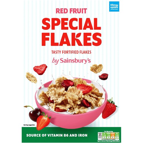 Sainsbury's Special Flakes with Red Fruits (375g)