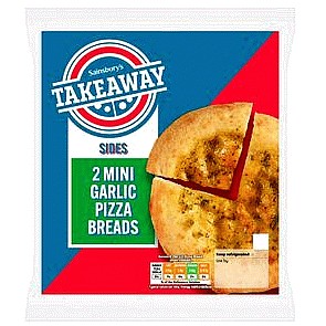 Sainsbury's Takeaway Mini Garlic Pizza Breads (2 x 230g)