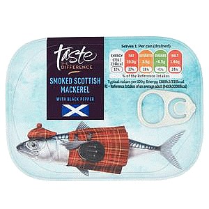 Sainsbury's Taste the Difference Smoked Scottish Mackerel with Black Pepper (110g)