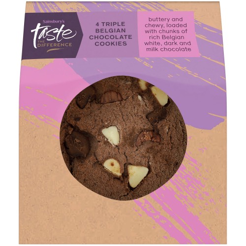 Sainsbury's Triple Belgian Chocolate Cookies Taste the Difference (4)