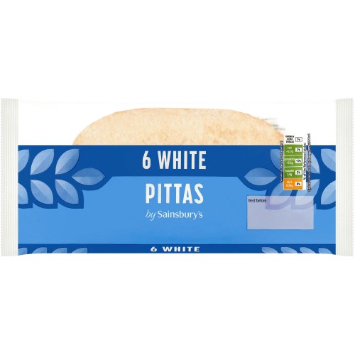 Sainsbury's White Pittas (6)