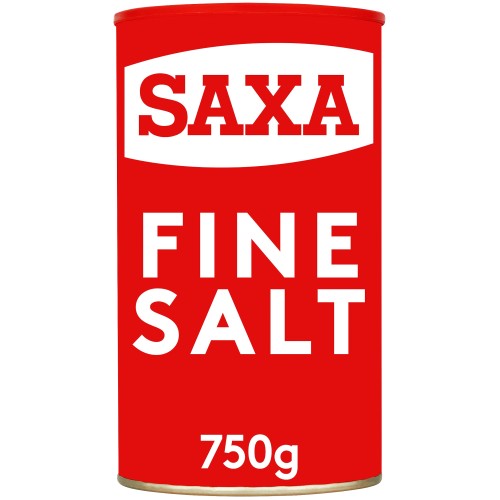 Saxa Fine Salt Tub - Table Salt (750g)
