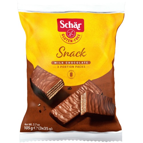 Schar Gluten-Free Snack Bar Milk Chocolate (3 x 35g)