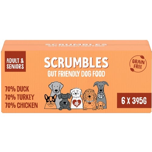 Scrumbles Meaty Wet Dog Food Trays (6 x 395g)
