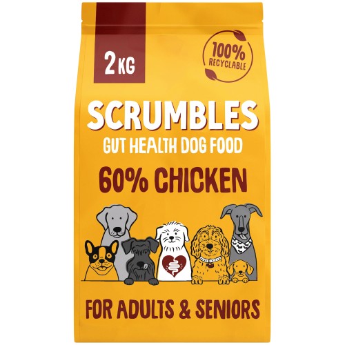 Scrumbles Natural Gluten-Free Dry Dog Food Fresh Chicken Adult & Senior (2kg)