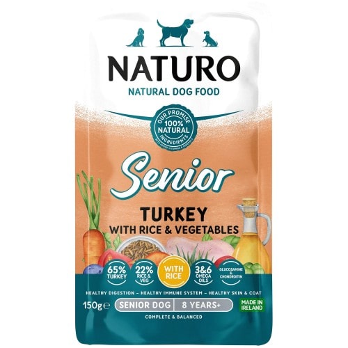 Senior Dog Turkey with Rice & Vegetable Pouch (150g)