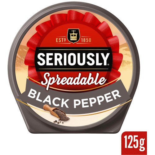 Seriously Spreadable Black Pepper Cheese Spread (125g)