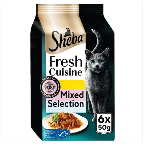 Sheba Fresh Cuisine Pouches Taste Of Hawaii (6 x 50g)