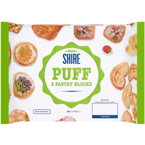 Shire Puff 2 Pastry Blocks (2 x 500g, 1kg)