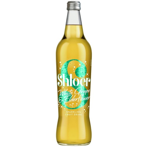 Shloer White Grape & Elderflower Sparkling Juice Drink (750ml)