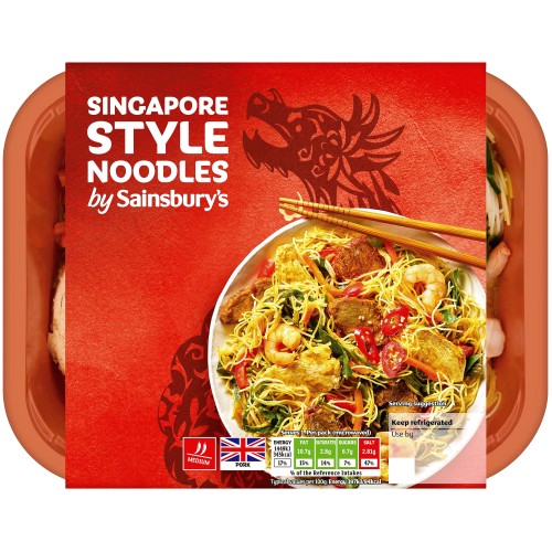 Singapore Style Noodles Ready Meal for 1 (400g)