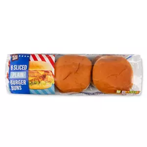 Sliced Plain Burger Buns