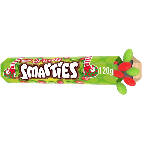 Smarties Elf Treats Milk Chocolate Giant Tube (120g)