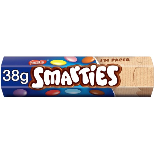 Smarties Milk Chocolate Sweets Tube (38g)