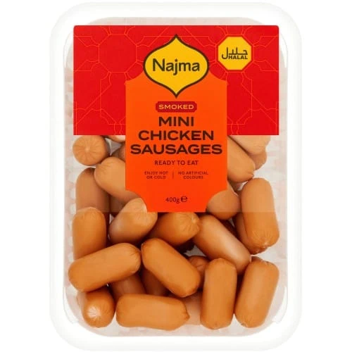 Smoked Mini Halal Chicken Sausages (400g)