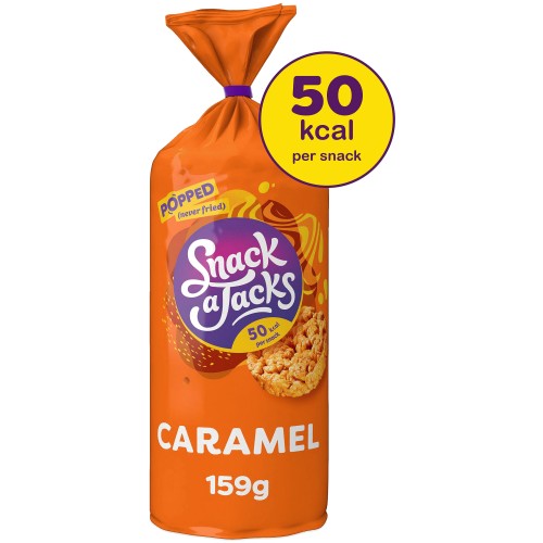 Snack A Jacks Jumbo Caramel Sharing Rice Cake Crisps (159g)