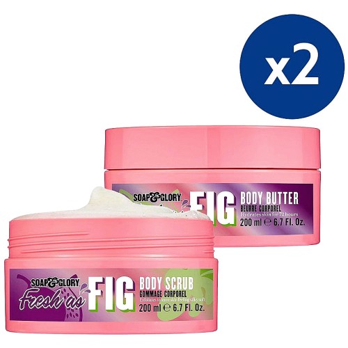 Soap & Glory Fresh as Fig Scrub & Butter Duo