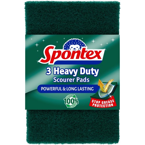Spontex 3 Heavy Duty Scourer Pads (3)