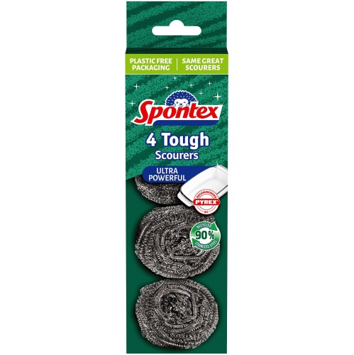 Spontex 4 Tough Scourers (4)