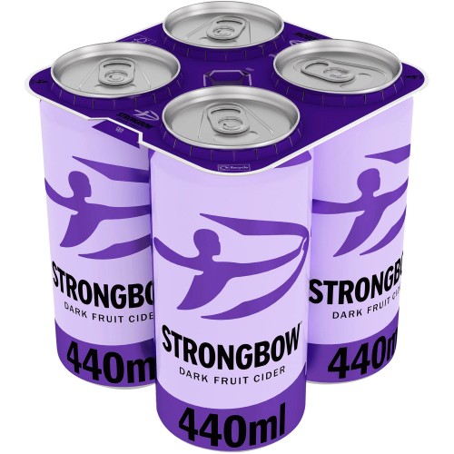 Strongbow Dark Fruit Cider Cans (4 x 440ml)