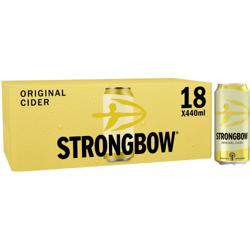 Strongbow Original Cider Cans (18 x 440ml)