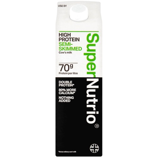 SuperNutrio High Protein Fresh Semi Skimmed Milk (1 Litre)