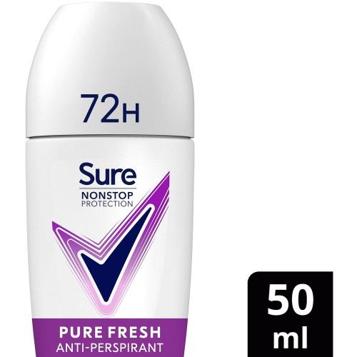 Sure Women Nonstop 72hr Pure Fresh Antiperspirant Roll On (50ml)
