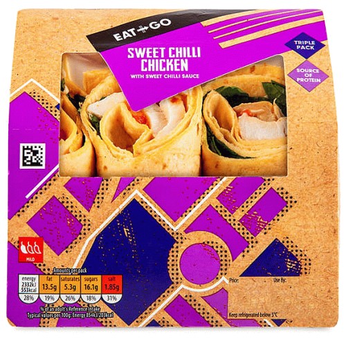 Sweet Chilli Chicken Triple Wraps