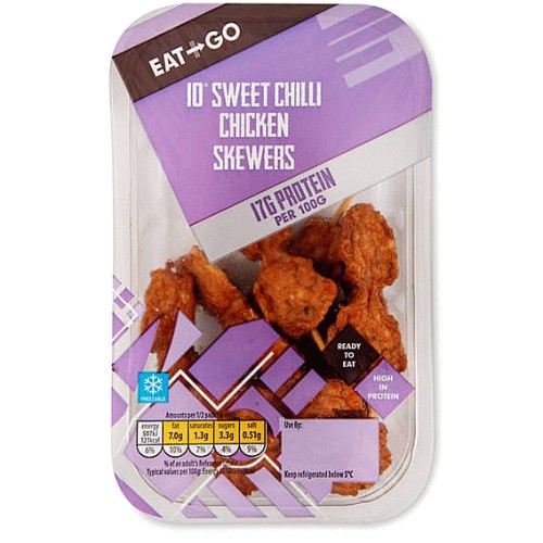 Sweet Chilli Protein Chicken Skewers 10Pack*