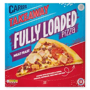 Takeaway Fully Loaded Meat Feast Pizza
