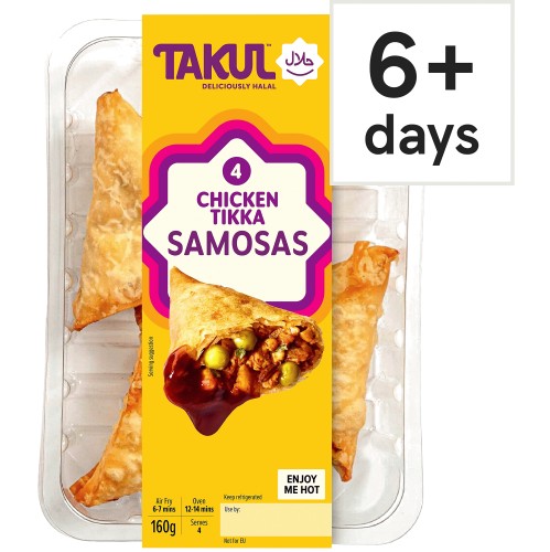 Takul Halal Kitchen Chicken Tikka Samosas (160g)