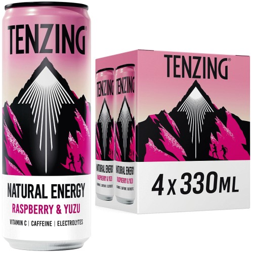 Tenzing Raspberry & Yuzu Natural Energy (4 x 330ml)