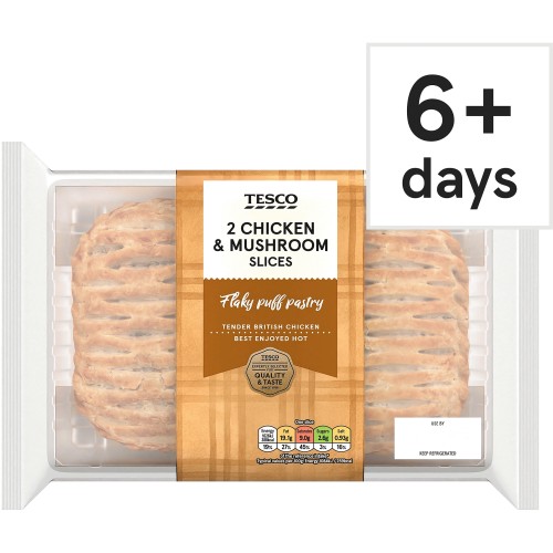 Tesco 2 Chicken & Mushroom Slices (300g)