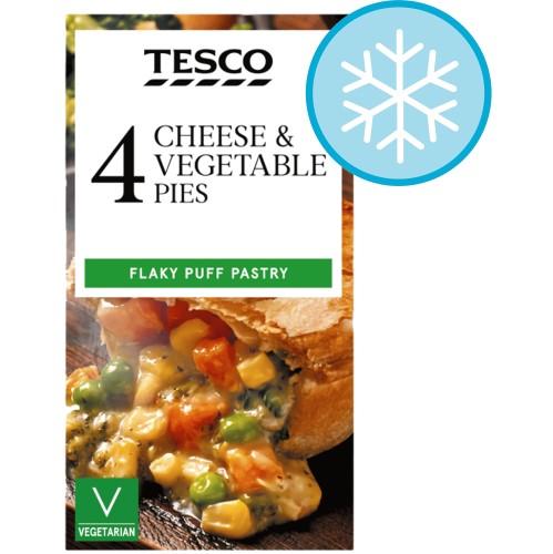 Tesco 4 Cheese & Vegetable Pies