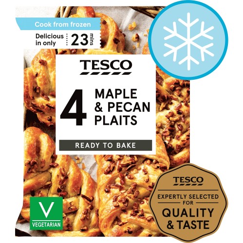 Tesco 4 Maple & Pecan Plaits (350g)