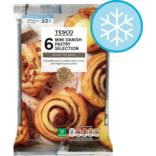 Tesco 6 Mini Danish Pastry Selection (235g)